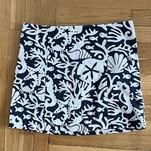 Vineyard Vines Navy and White Patterned Waistband Skirt by Shep & Ian